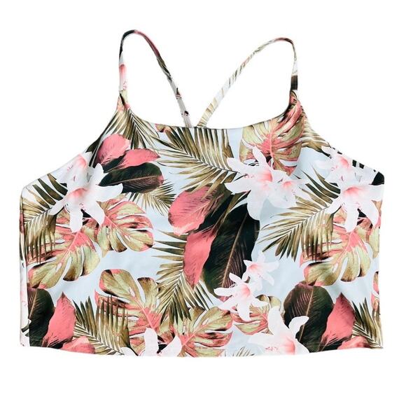 Old Navy Tops - Old Navy Active Powersoft Tropical Racerbank Tank 3X